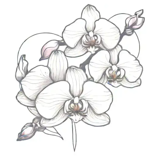 Pink Orchid Beauty Strength Freedom Love