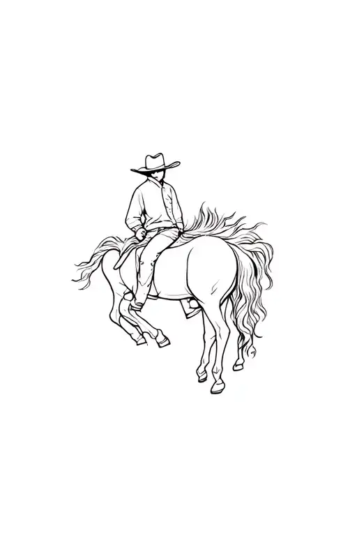 Fine Line Cowboy On Hoarse