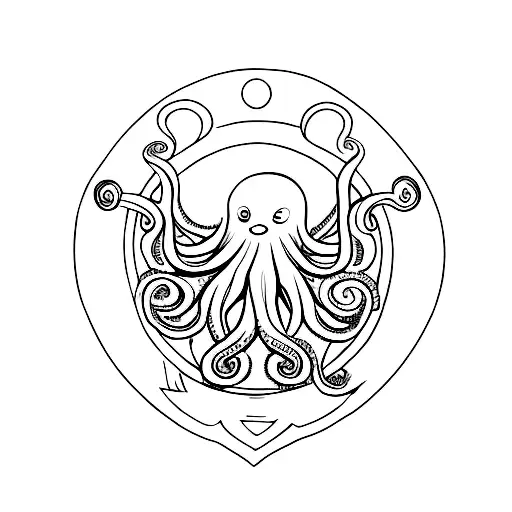 Octopus Holds The Shield Of David