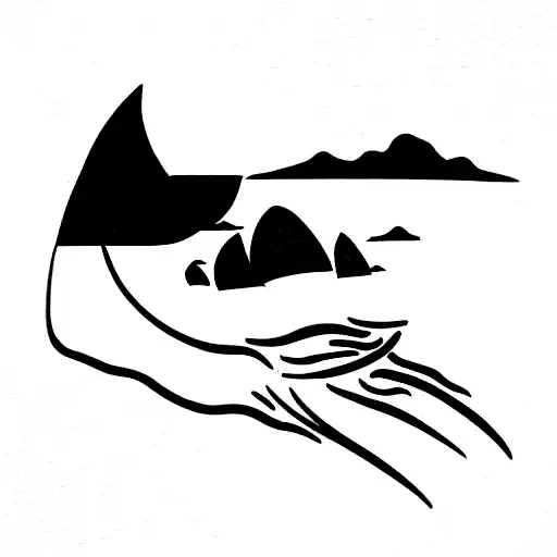 Beach On The Sea Maori Style