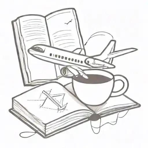 Book Coffee Airplane