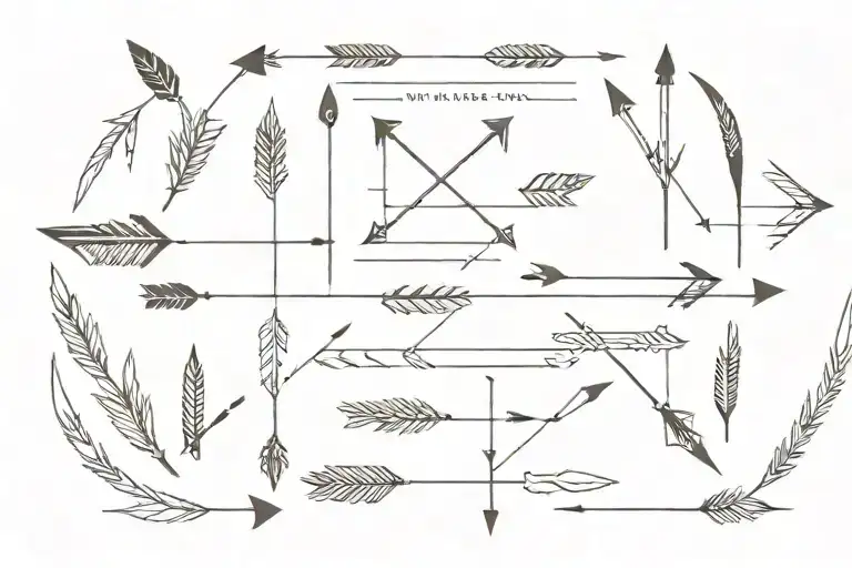 Arrow With Names In It With The Armor