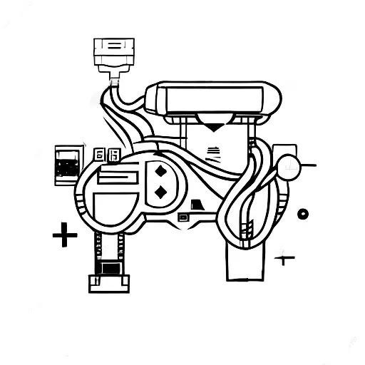 Heartbeat Line With Playstation Joystick In The Middle