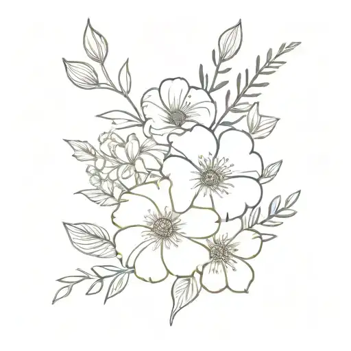 August Birth Flowers And May Birth Flower Bouquet