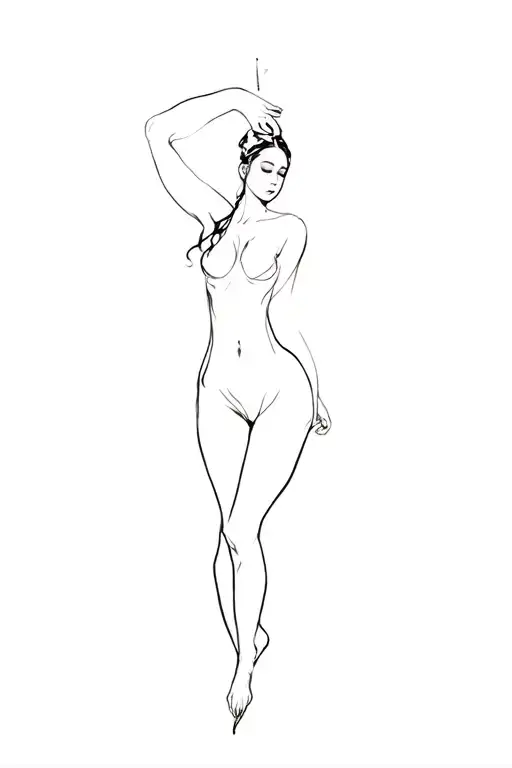 Nude Female Character