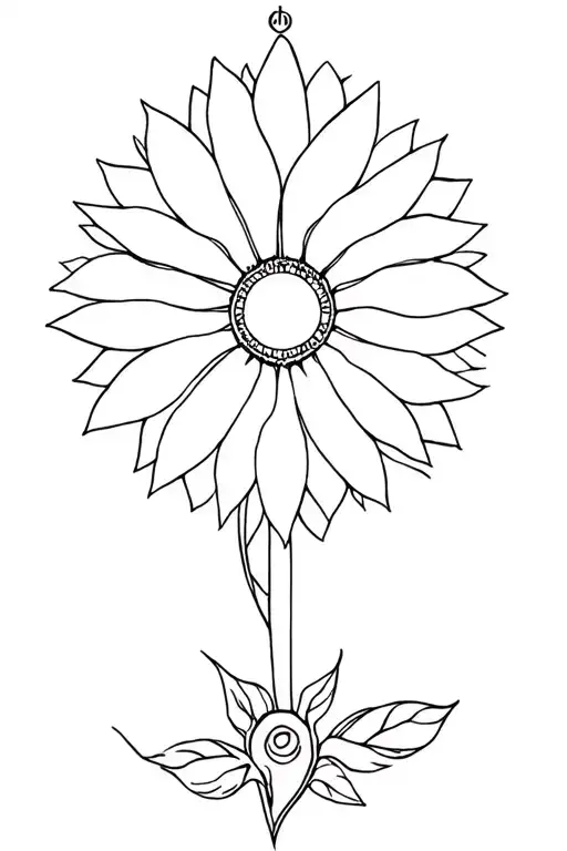 Sunflower Compass Rose Triscle
