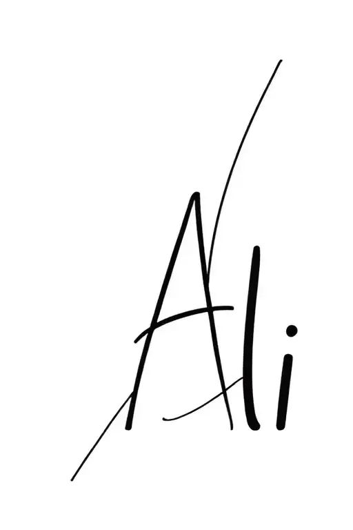 Letter Ali