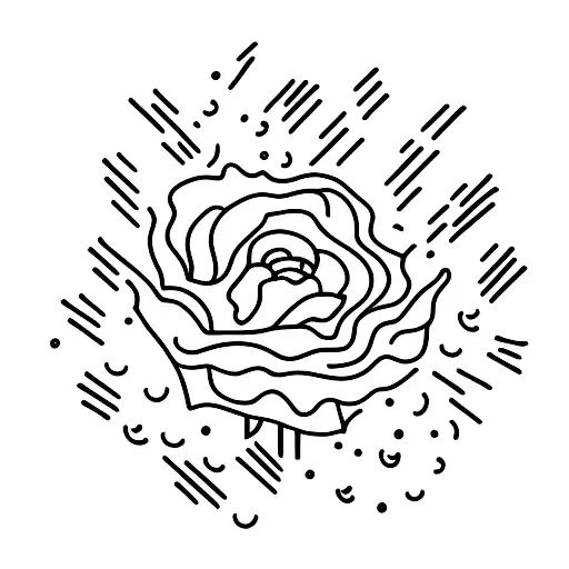 Bunch Of Poppys With Fire Works Behind