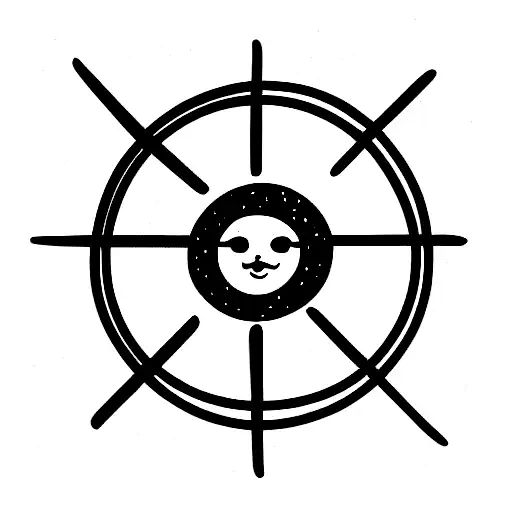 Sun With Think Lines