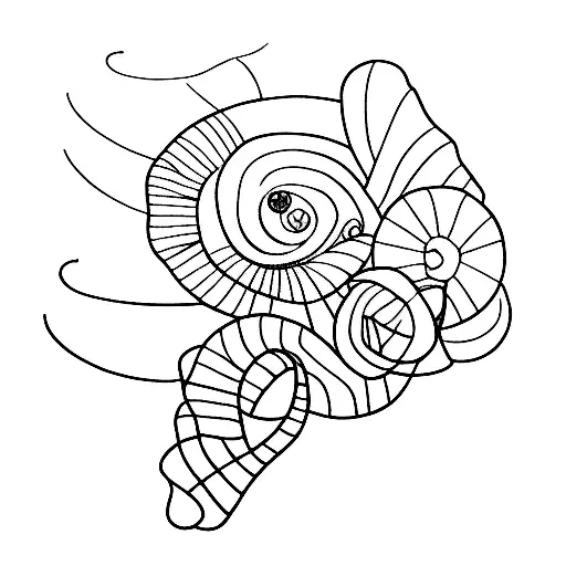 222 And Flamingo Line Drawing