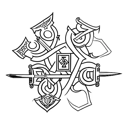 4 Sword Used In A Card