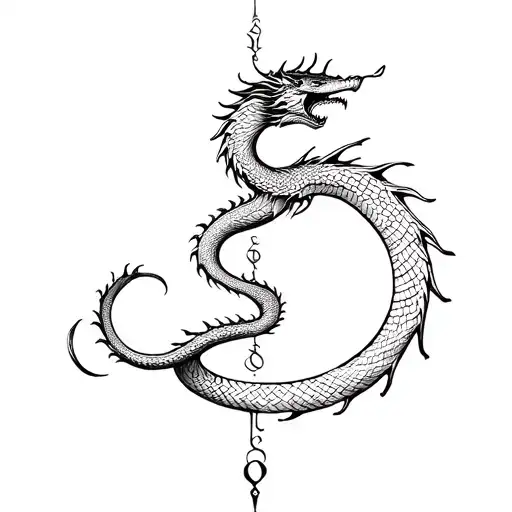 Aquarius And Dragon Wrapped