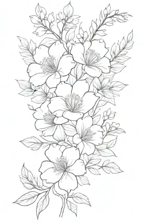 January March July Birth Flower Bouquet