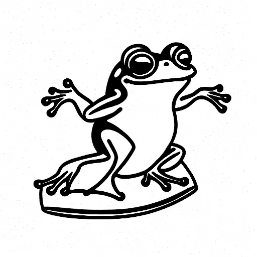 Surfing Frog