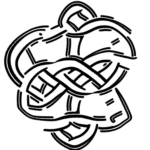 Feminine Alligator Full Body Celtic Love Knots