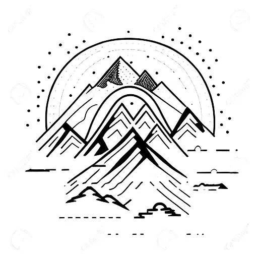 A Mountain Landscape With A Trail Runner Conquering The Highest Peak