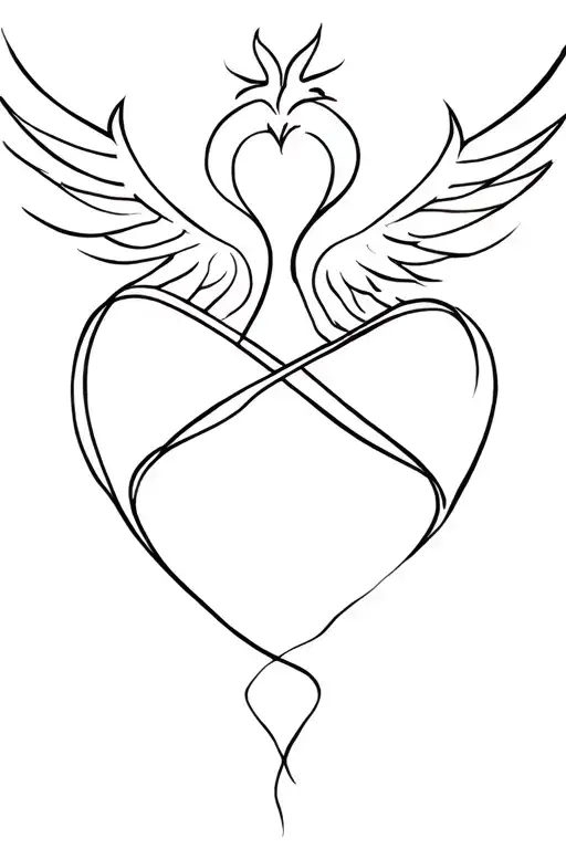 Phoenix Heart Infinity Loop