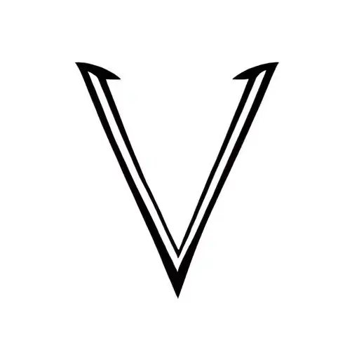 Letter V In The Form Of An Animal
