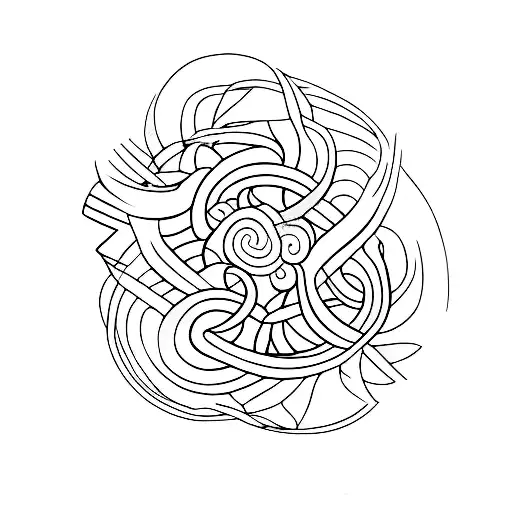 Group Of Three Tattoo Simple