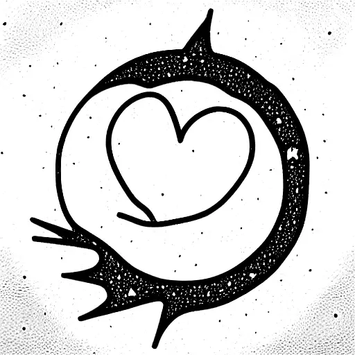 Moon Stars And Heart