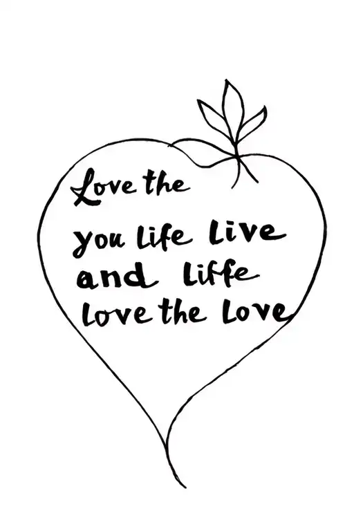 Love The Life You Live And Love The Life You Love