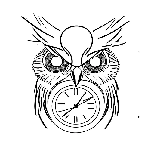 Clock Key Owl
