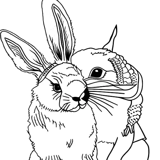 The Word Vega With A Rabbit