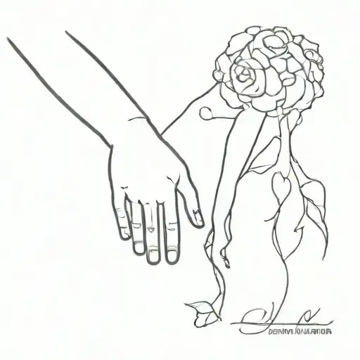 Overthinking And Love Couple Holding Hands