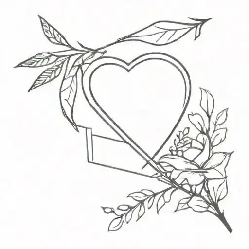 Heart W Arrow And Birth Date