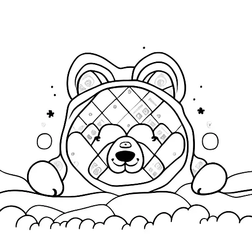 A Cute Sleeping Bear