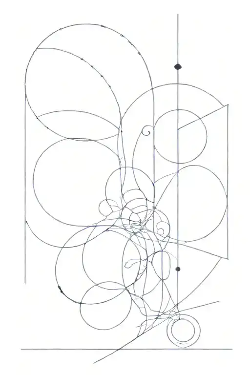 Abstract Design Incorporating Elements Like Waves