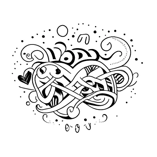 Dad Mom Daughter Written In Heart