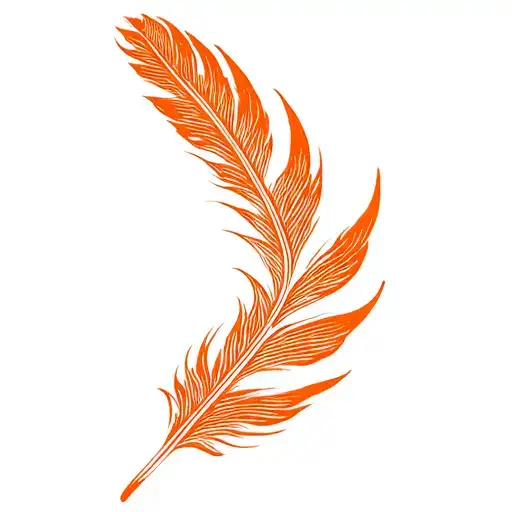 Firebird Feather Orange Mini