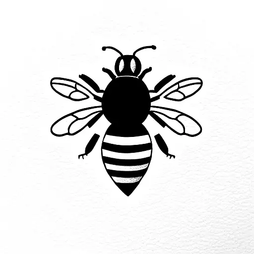 Bee With Cow Leather