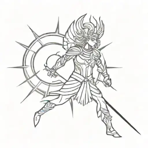 Sun And Divine Power Of Karna Armour Design
