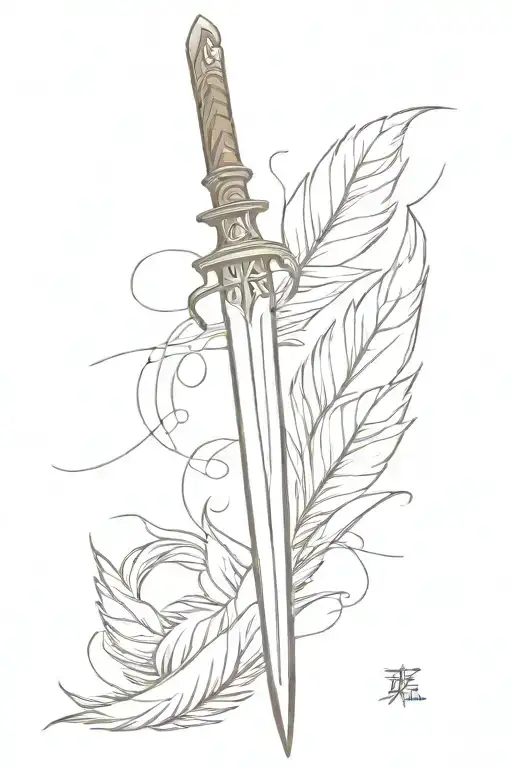 Attack On Titan Sword With Feathers