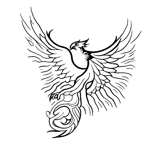 A Powerful Phoenix Rising From Ashes