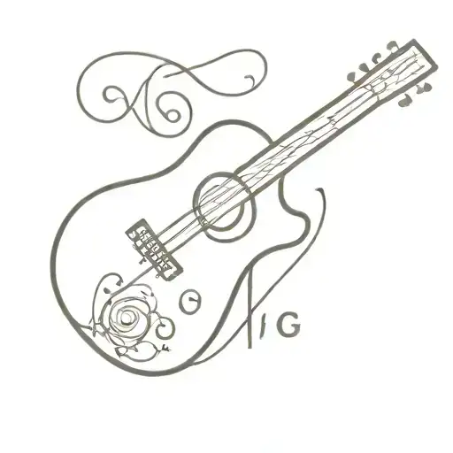 Initials Wg In Guitar