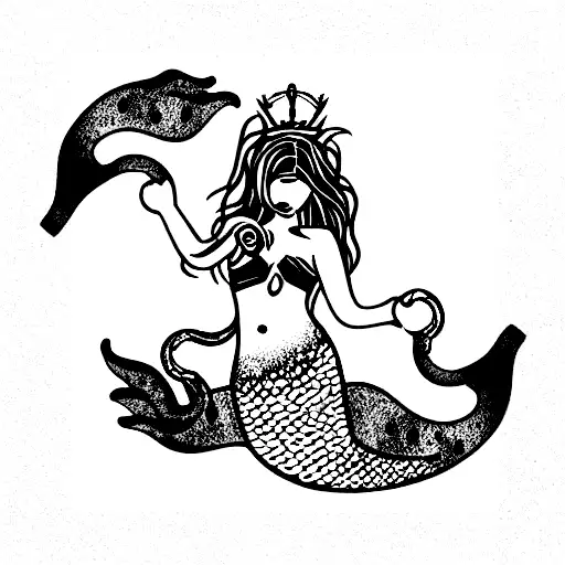 A Mermaid With Handcuffs