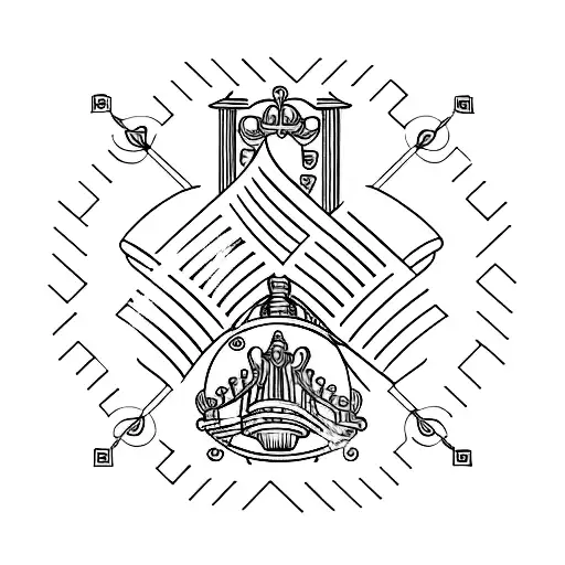 A Minimalist Tattoo Of A Grand Piano With The Word 'Vienna' Written On The Keys