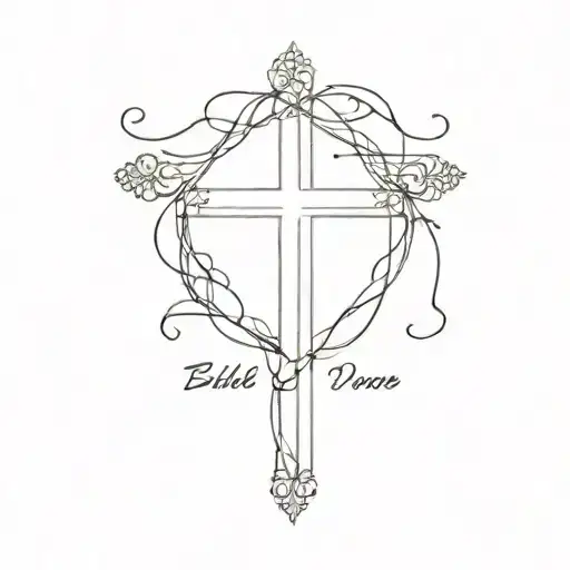 Bible Verse Forming A Cross