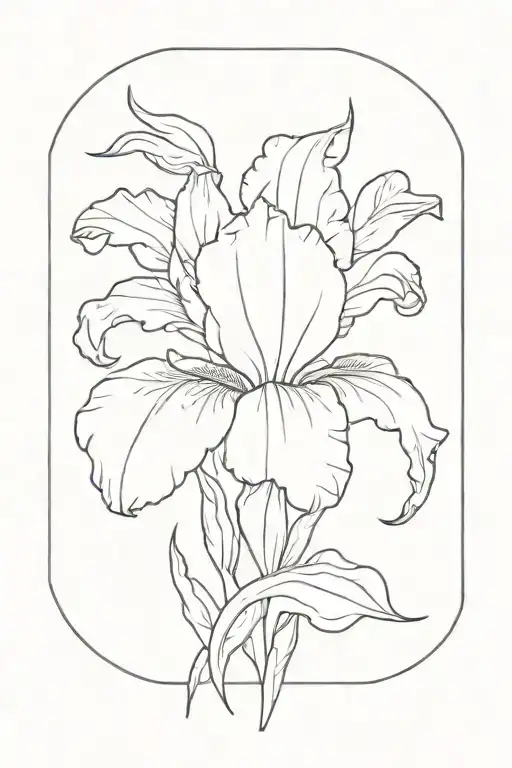 Iris With Dragon Surrounded