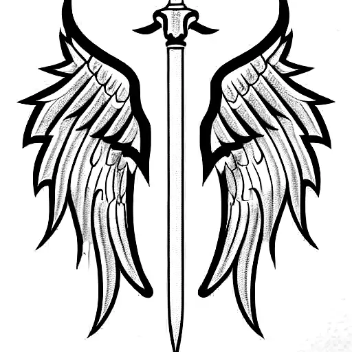 Sword With Angelic Wings