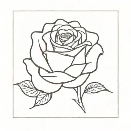 Simple R Aven With A Rose In Its Beak