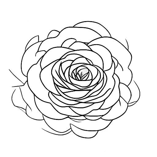 Word Persevere As Stem Of A Red Flower