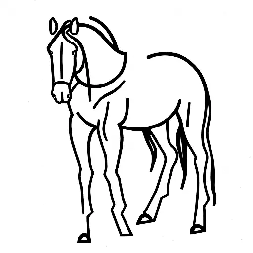 Acronym Mama Based On The Figure Of A Horse