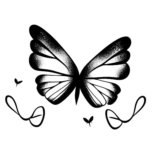 Butterflys With Moon Saying I Love You To The Moon And Back