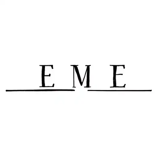 Letters E M E J In One Line