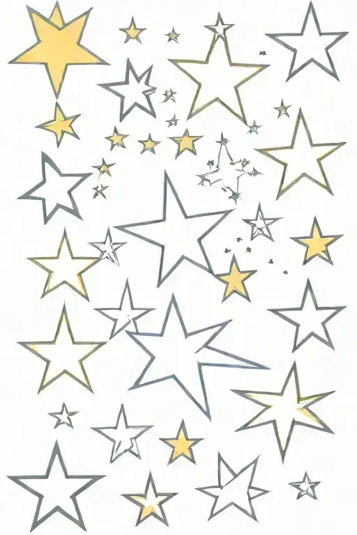 11 Stars With One Star Colored