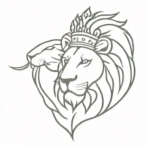Lion And King's Crown